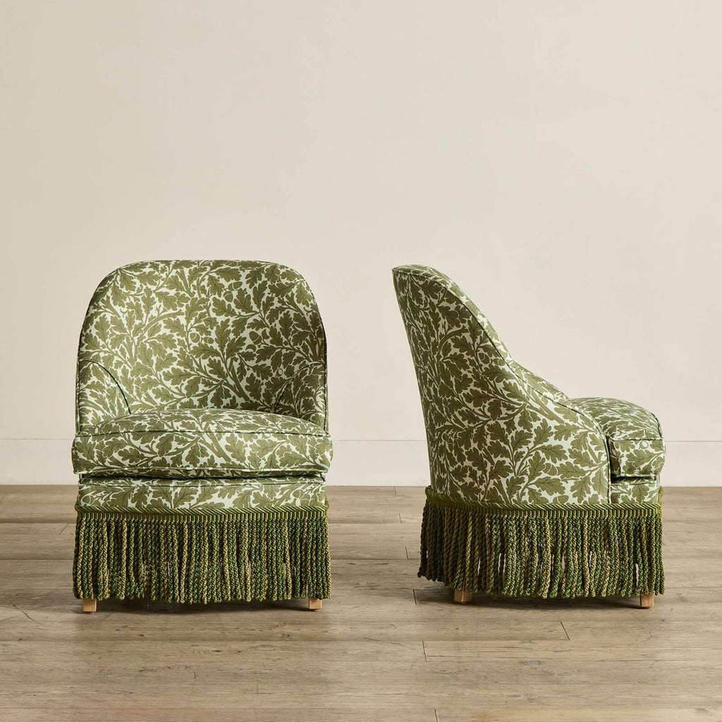 Classic single chair with floral patterns and oily shabs | Luxury Classic Design