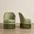 Classic single chair with floral patterns and oily shabs | Luxury Classic Design